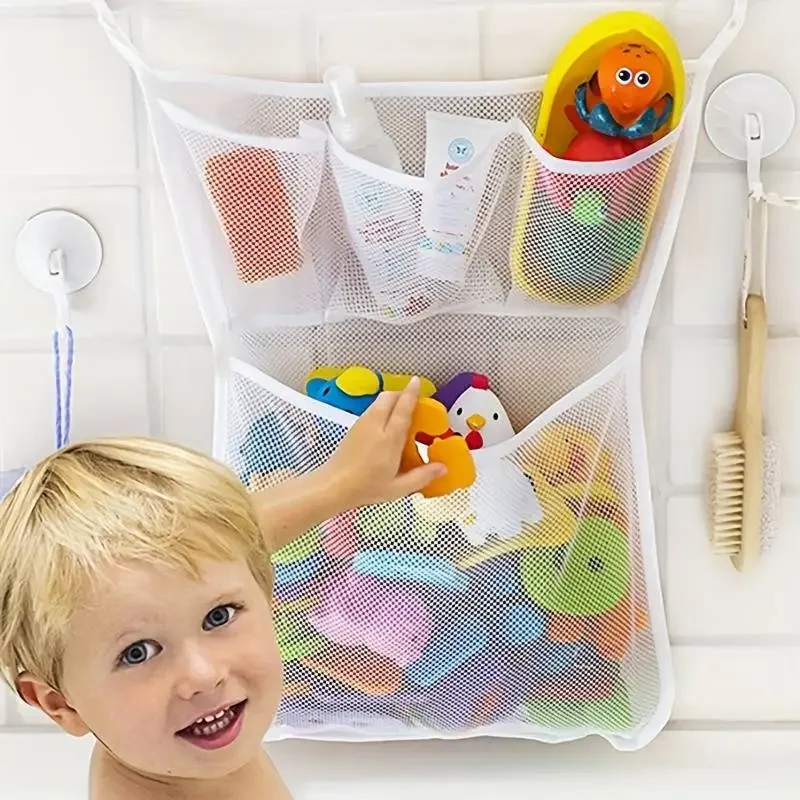 Kids Storage Toys - ألعاب حمام استحمام الطفل، شبكة تخزين