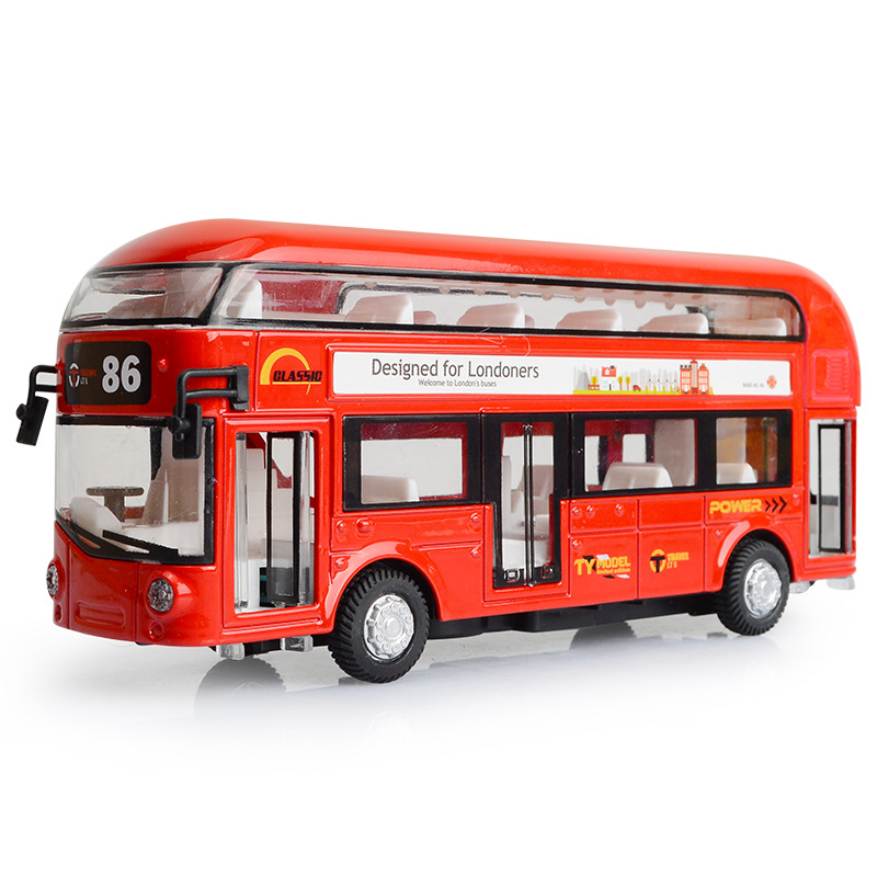 Kids Toys London - 17 سنتيمتر حافلة لندن ذات الطابقين