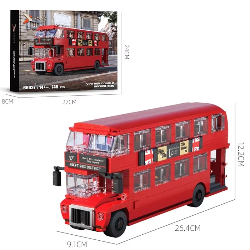 Kids Toys London - 745 قطعة نموذج حافلة لندن من