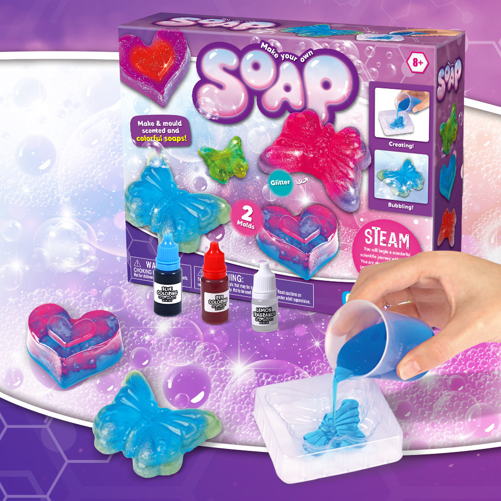 Science Experiment Kit - مجموعة صنع الصابون اليدوي، مجموعة تجارب