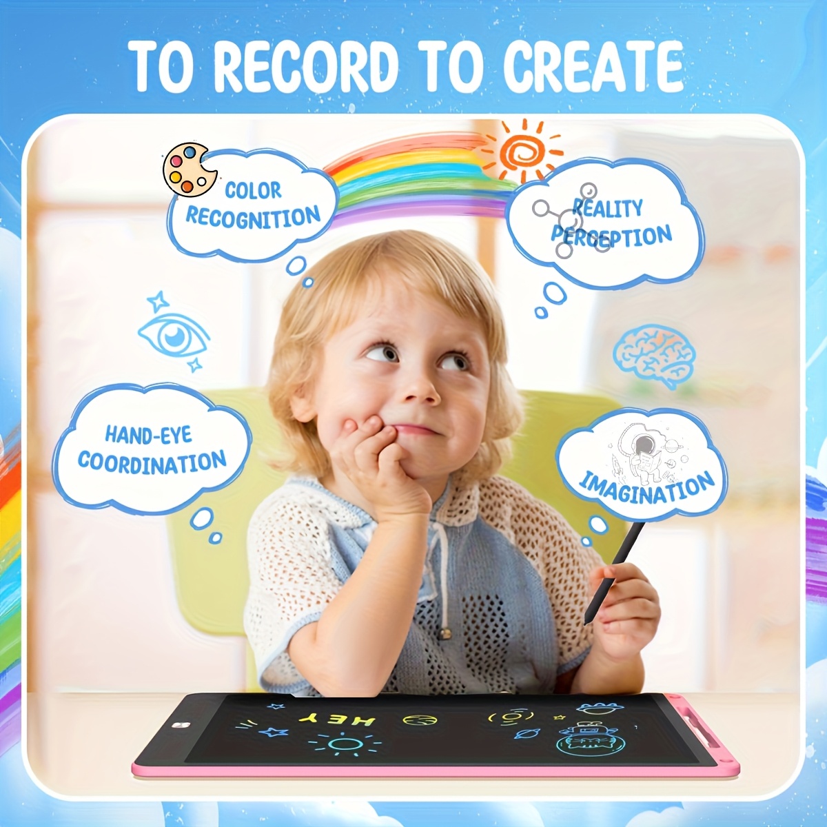 30 قطعة من أقراص الرسم LCD مقا - مراجعة Learning Tablet Kids وسعره
