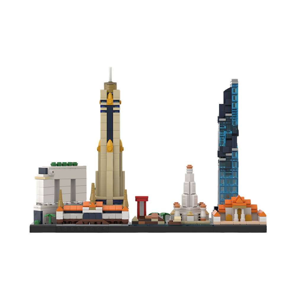 نموذج مكعبات بناء منظر بانكوك  - مراجعة Kids Toys Bangkok وسعره