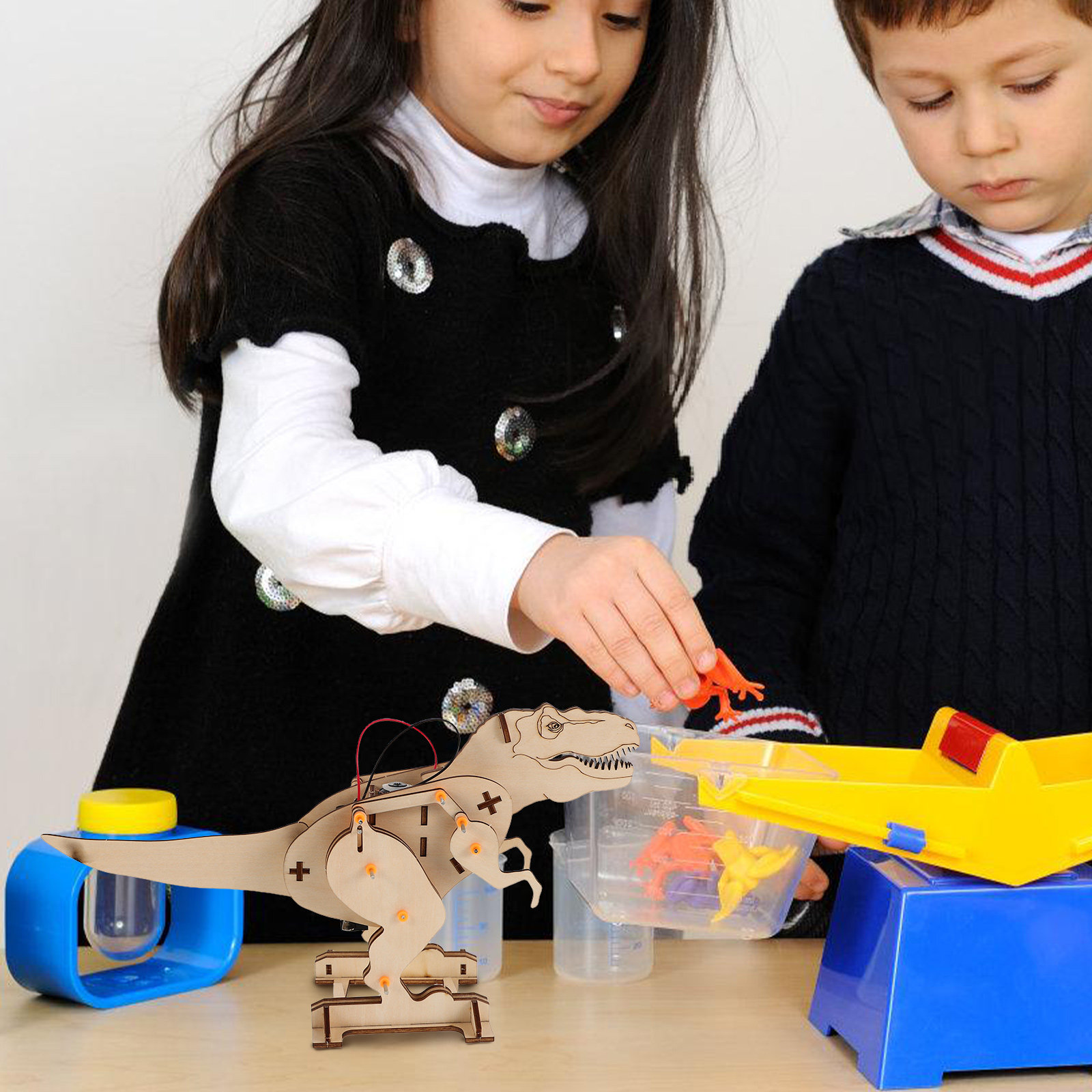 مجموعة ألغاز الديناصور الخشبي  - مراجعة Science Experiment Kit وسعره