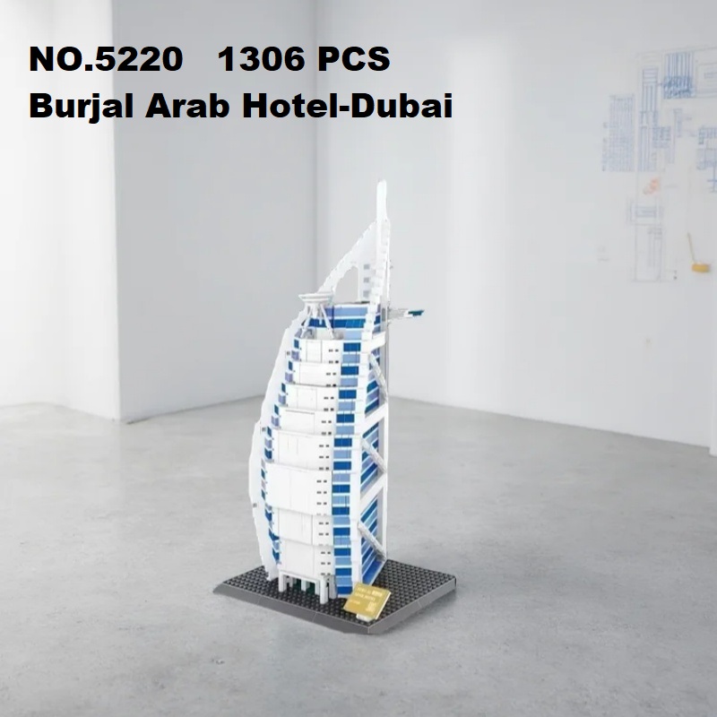 مجموعة بناء نموذج فندق برج الع - مراجعة Kids Toys Dubai وسعره